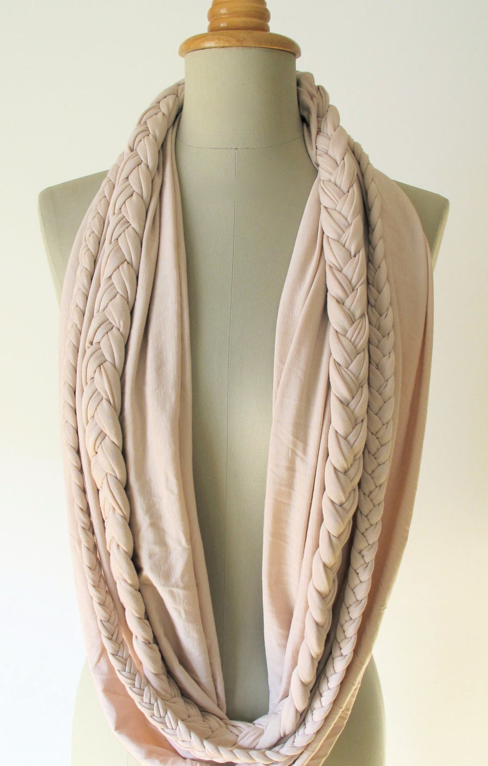 braided loop jersey rose