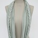 braided LOOP in light mint infinity scarf