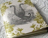 Fabulous Frida Blank Notebook Journal Bird Grey Gray Gold