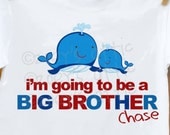 Big Brother shirt- whale I'm going to be a big brother announcement t-shirt