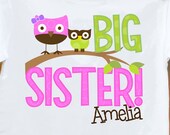 big sister shirt funky owl makes a great big sister to be shirt and gift