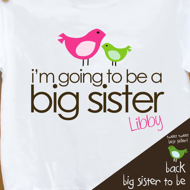 big sister to be shirt i have a secret - I'm going to be a big sister pregnancy announcement t shirt birdie