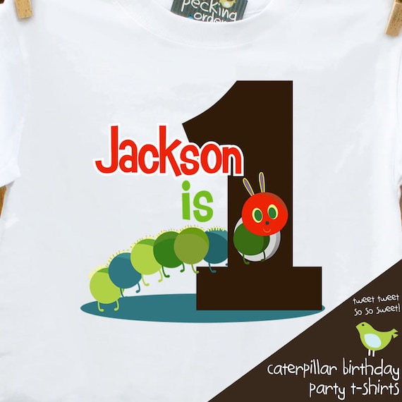 first 1st birthday very hungry caterpillar theme birthday party tshirt caterpillar