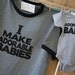 I make adorable babies - dad and baby matching shirt funny, hip and trendy new dad gift ORIGINAL