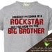 big brother shirt personalized rockstar big brother (or big brother to be) tshirt