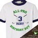 golf Birthday Boy shirt - ALL PRO golf  sports themed birthday party RINGER  t-shirt
