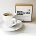 Espresso Shot SOY CANDLE - Coffee Cup with Saucer - Hazelnut Latte Scented