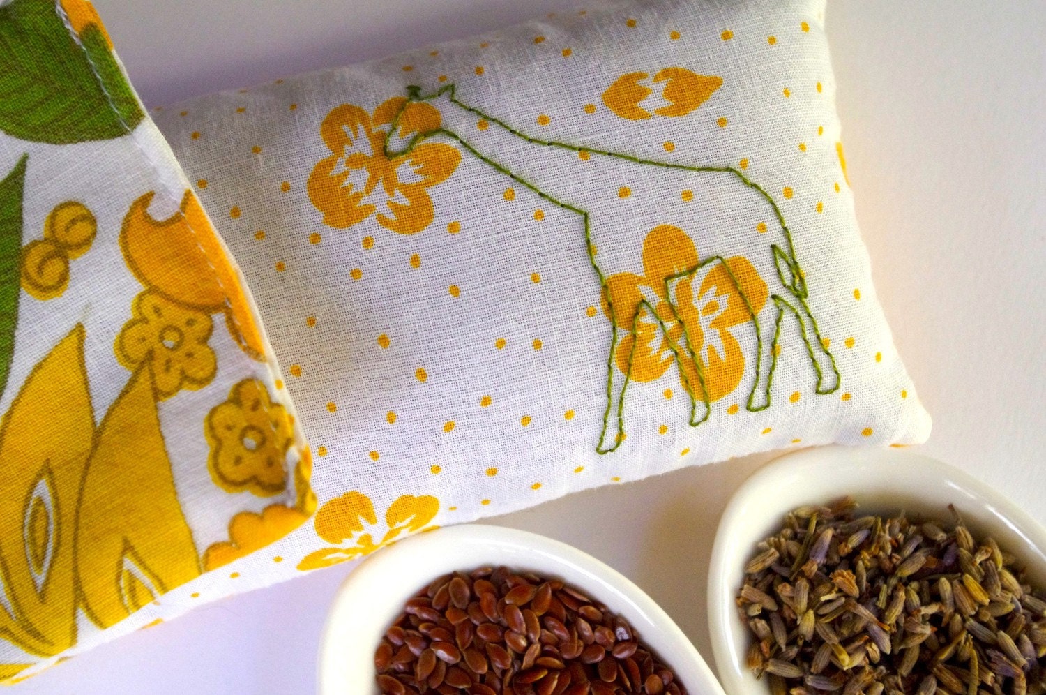 Reserved - Gerald Giraffe Organic Lavender Eye Pillow