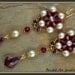 Beadwoven, Beaded, Beadwork Swarovski Crystal and Pearl Earrings