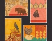 Set of 8 Postcards- Imagenary Friends II