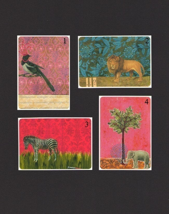 Set of 8 Postcards- Imagenary friends I