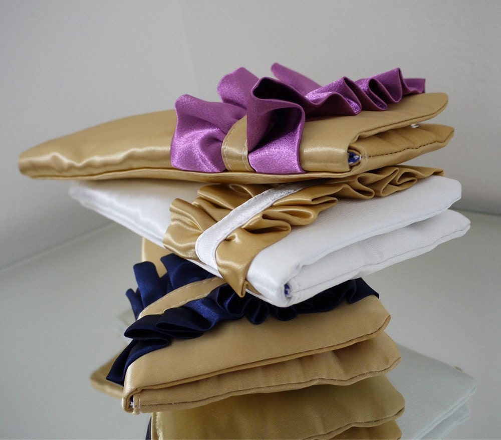 Bridesmaids clutches and gifts custom made in your wedding colors