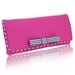 Fuchsia pink and stripe Darcy clucth bag