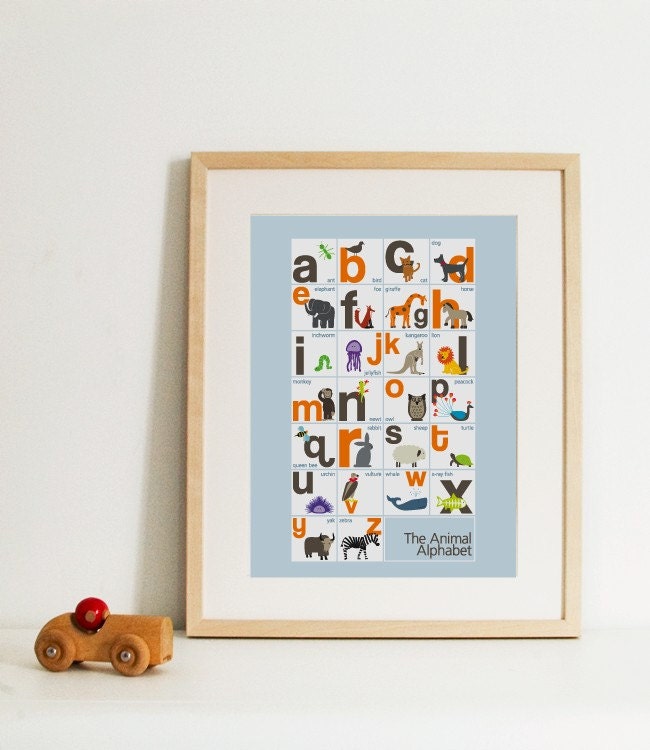 Animal Alphabet Print