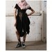 Black deconstruction t-shirt/ Women's Fashion/ Women's T-Shirts/ Edgy T-Shirts/ Women's Dresses