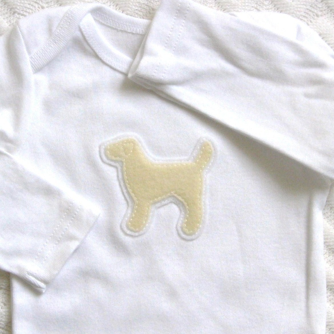 Yellow Lab Bodysuit - Little Lab Lover from Top to Bottom (LONG SLEEVE)