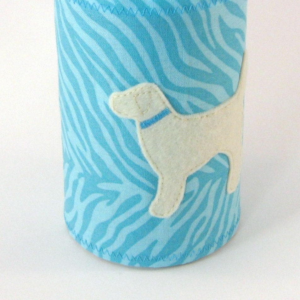 Teal Zoo Pup Cup with Yellow Lab