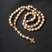 Vintage Handmade Wooden Rosary Primitive Carved