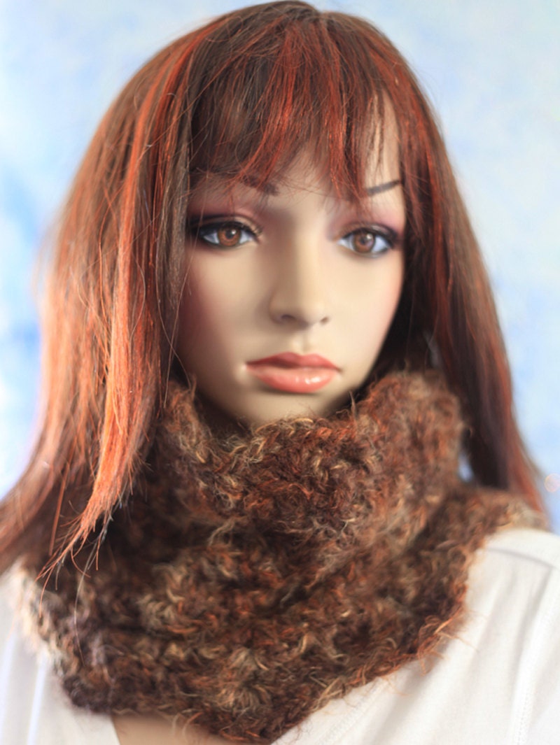 Cowl Scarf - Shades of Brown - Super Soft