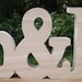 Custom Made Orders for wooden table numbers/initials