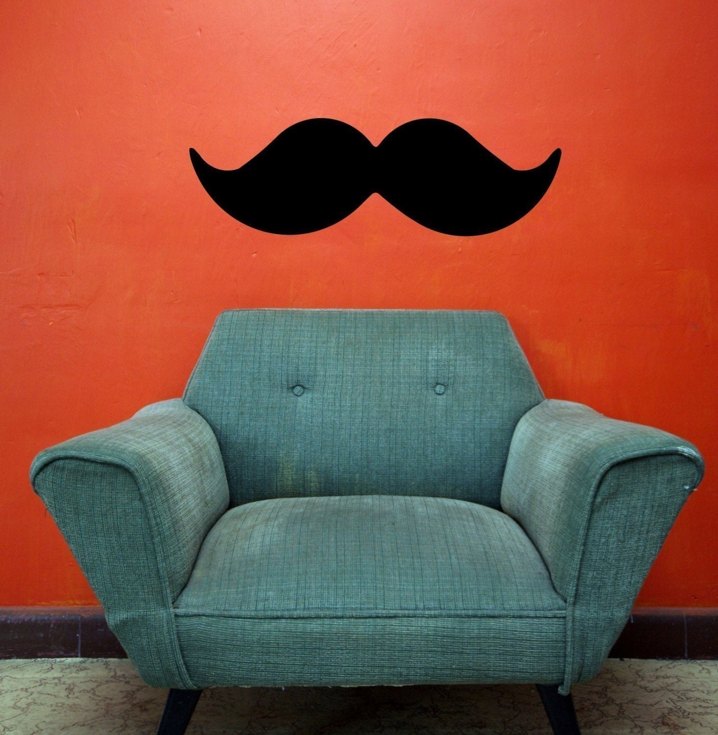 30x10 Mustache Funny Vinyl Decor Wall Lettering Words Quotes Decals Art Custom Willow Creek Signs