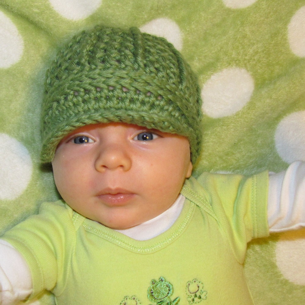 Green Newsboy Hat