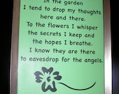 Great gardening Quote. Great gift for your mother or gardener. Canvas Board 8"x10" Picture