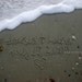 Weddings/Anniversaries. You Choose Personalized Custom Names, Dates, Messages in the Florida Sand - 5x7 Print