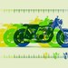 Vintage Motorcycle Screen Print Poster
