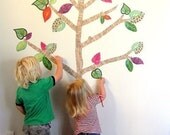 Dear Deer tree - Wall stickers fabric reusable decals