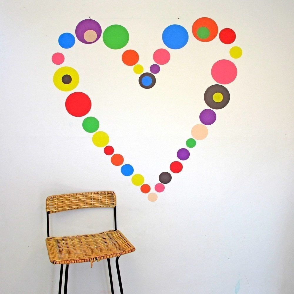Hundreds and Thousands - Wall stickers fabric reusable decals