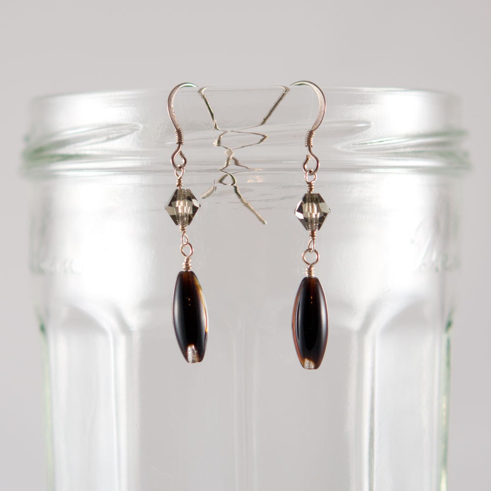 Crystal Smoke Earrings