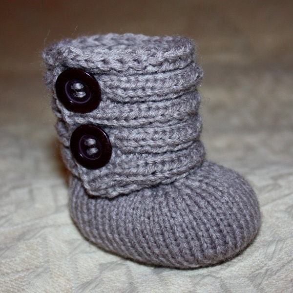 Instant download - Knitting PATTERN baby booties (pdf file) - Baby Booty Boots