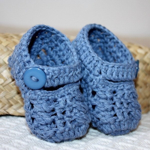 Instant download - Baby Booties Crochet PATTERN (pdf file) - Little Cable Booties