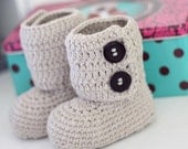 Instant download - Crochet PATTERN for booties (pdf file) - Toddler Ankle Boots