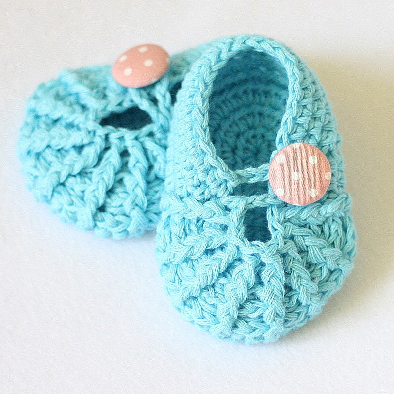 Instant download - Crochet PATTERN (pdf file) - crocheted Spider Slippers for baby (now includes sizes up to 24 months)