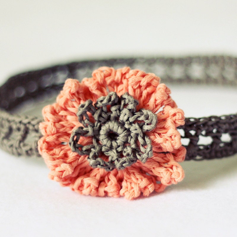 Instant download - Crochet PATTERN (pdf file) - Cornflower Headband (sizes - baby to adult)