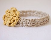 Instant download - Crochet PATTERN (pdf file) - Sun Flower Headband (sizes - baby to adult)