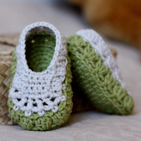 Instant download - Crochet PATTERN Baby Booties (pdf file) - Sorrento Slippers