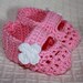 Instant download - Crochet PATTERN (pdf file) - One Strap Baby Booties