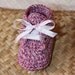 Instant download - Crochet PATTERN (pdf file) - Baby Ribbon Lace booties