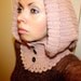 Instant download - Crochet PATTERN (pdf file) - Ladies Hat Hoodie