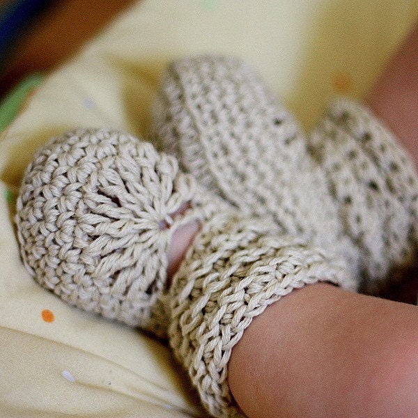 Instant download - Crochet PATTERN baby booties (pdf file) - Nina's Baby Boots