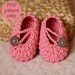 Instant download - Crochet PATTERN (pdf file) - Pretty in Pink Baby Booties