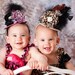 Pink Baby Mini Top Hat - Baby Flower Hat/Headband Fascinator - Zebra Mini Top Hat - Toddler/Girl Feather Top Hat for Pageant, Photo Prop