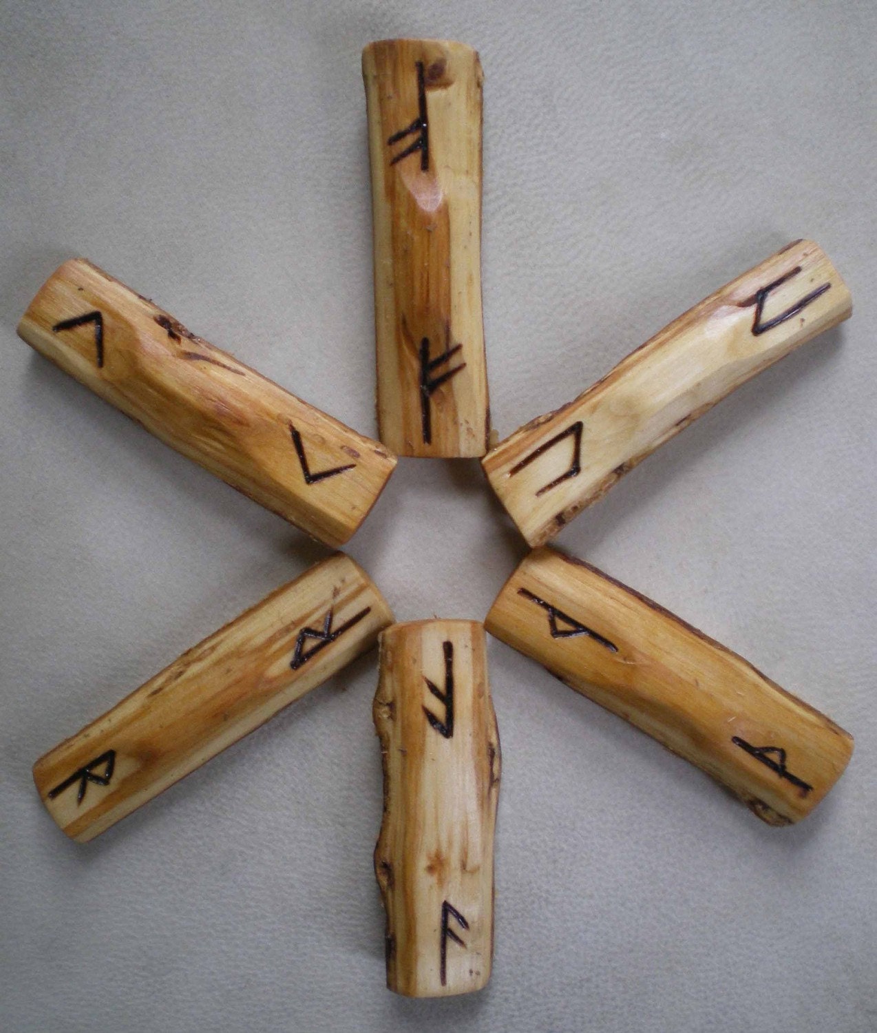 birch wood rune staves