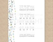 First we had... Now we have Everything... custom print with special dates, Archival Giclee Art Prints for your home, 11 x 14