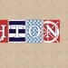 Wall Letters DIY FILE, Nautical Collection // Personalized name prints- custom match colors to your nursery, 5x7 - You Print