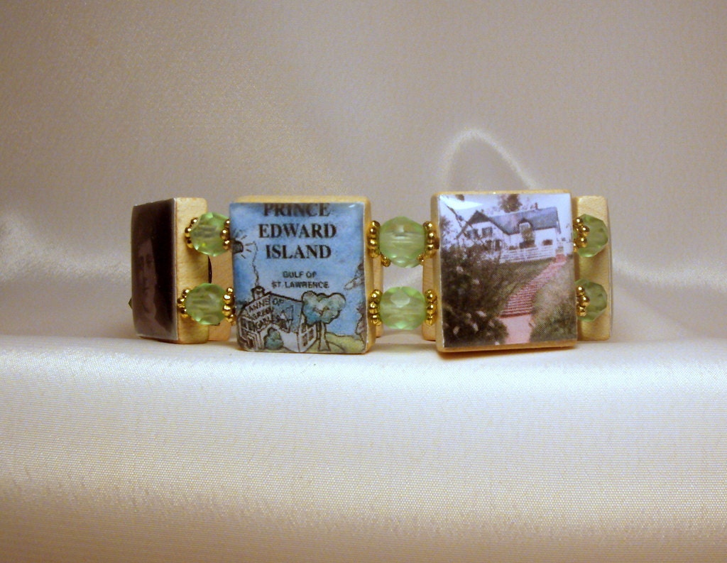 ANNE of GREEN GABLES / Upcycled / Scrabble Jewelry