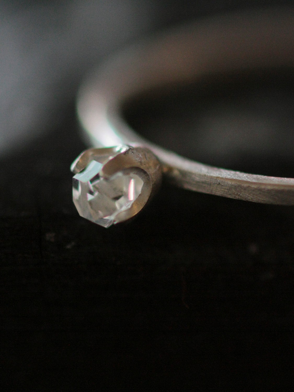 Clear Herkimer Diamond Ring
